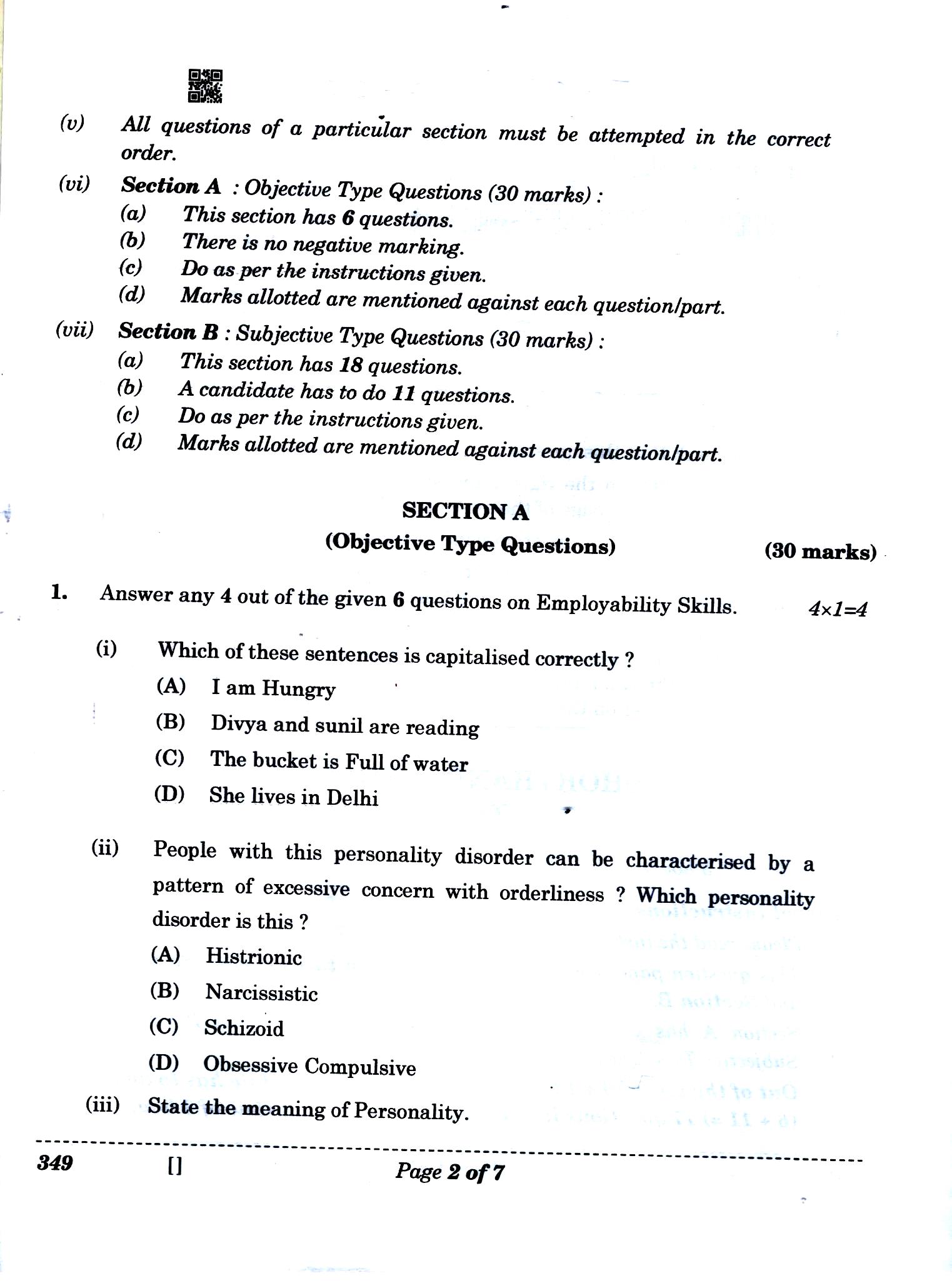 +2 Shorthand Annual Paper 2025-26 P-2